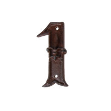 Husnummer 1 Gjutjärn 12 cm  